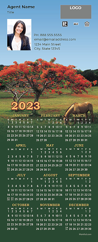 Picture of 2023 PostCard Mailer Calendar Magnets - Feeding Time - top