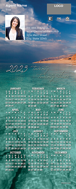 Picture of 2023 PostCard Mailer Calendar Magnets - Crystal Clear Waters