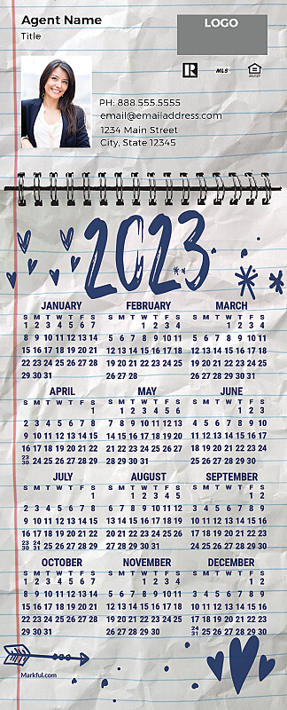 Picture of 2023 PostCard Mailer Calendar Magnets - Date Doodle