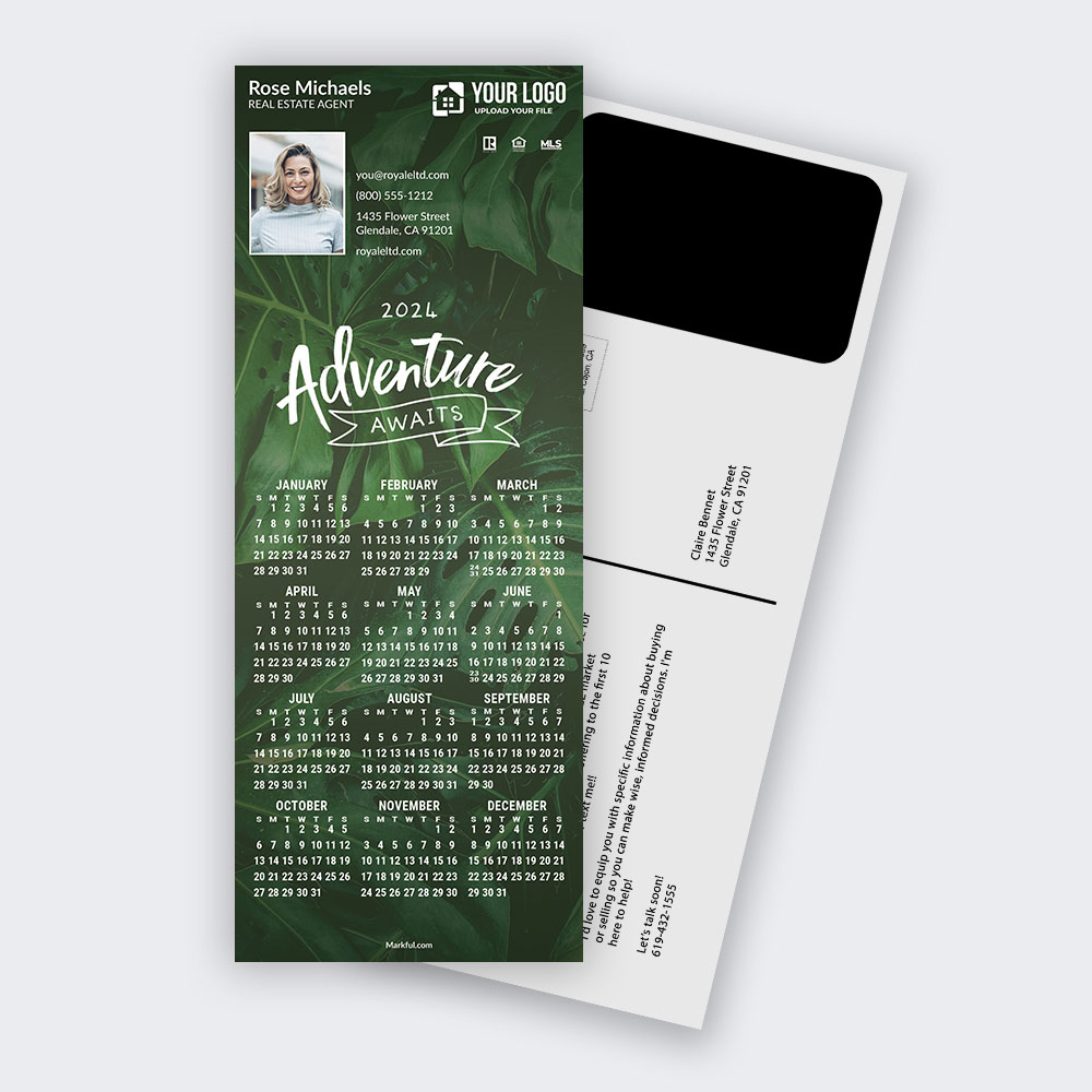 Picture of 2024 PostCard Mailer Calendar Magnets - Adventure Awaits