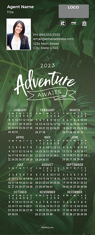 Picture of 2023 PostCard Mailer Calendar Magnets - Adventure Awaits