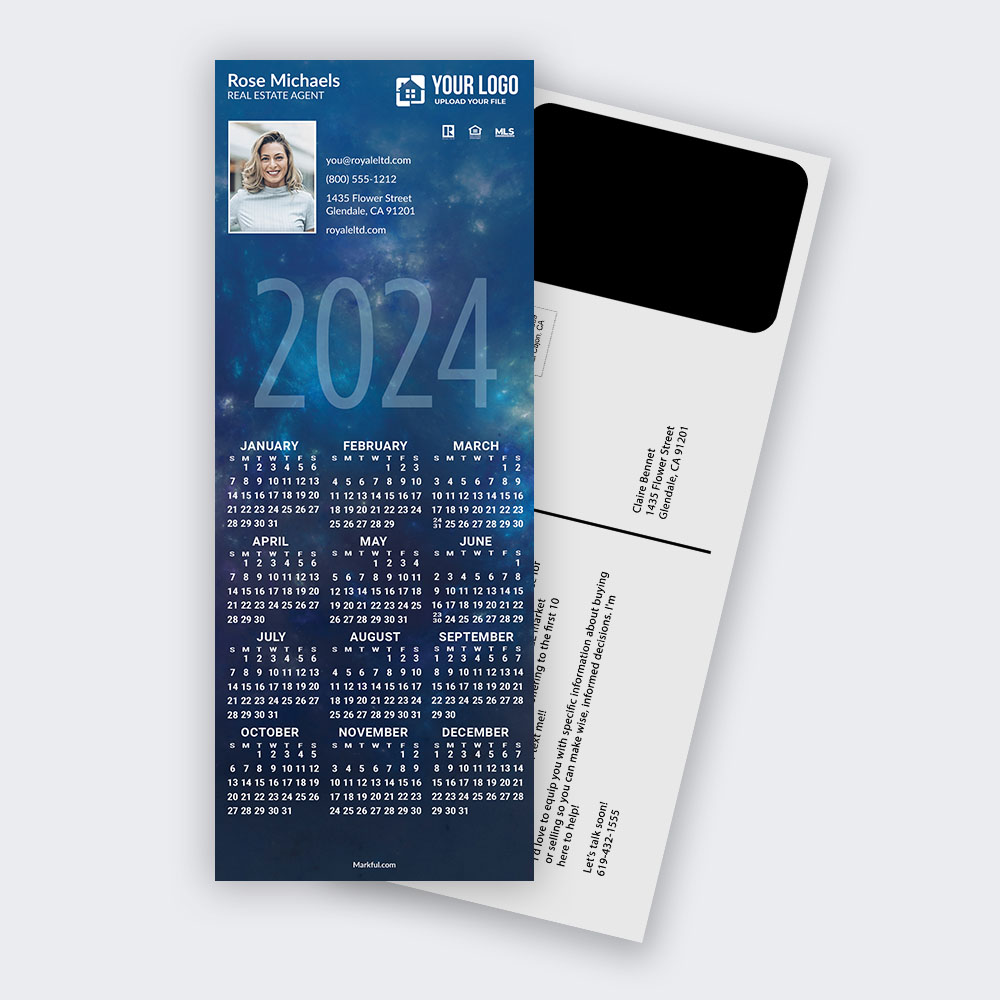 Picture of 2024 PostCard Mailer Calendar Magnets - Astral Planes