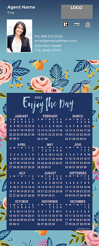 Picture of 2023 PostCard Mailer Calendar Magnets - Enjoy the Day