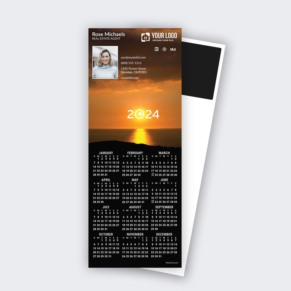 Picture of 2024 QuickCard Calendar Magnets - Eventide