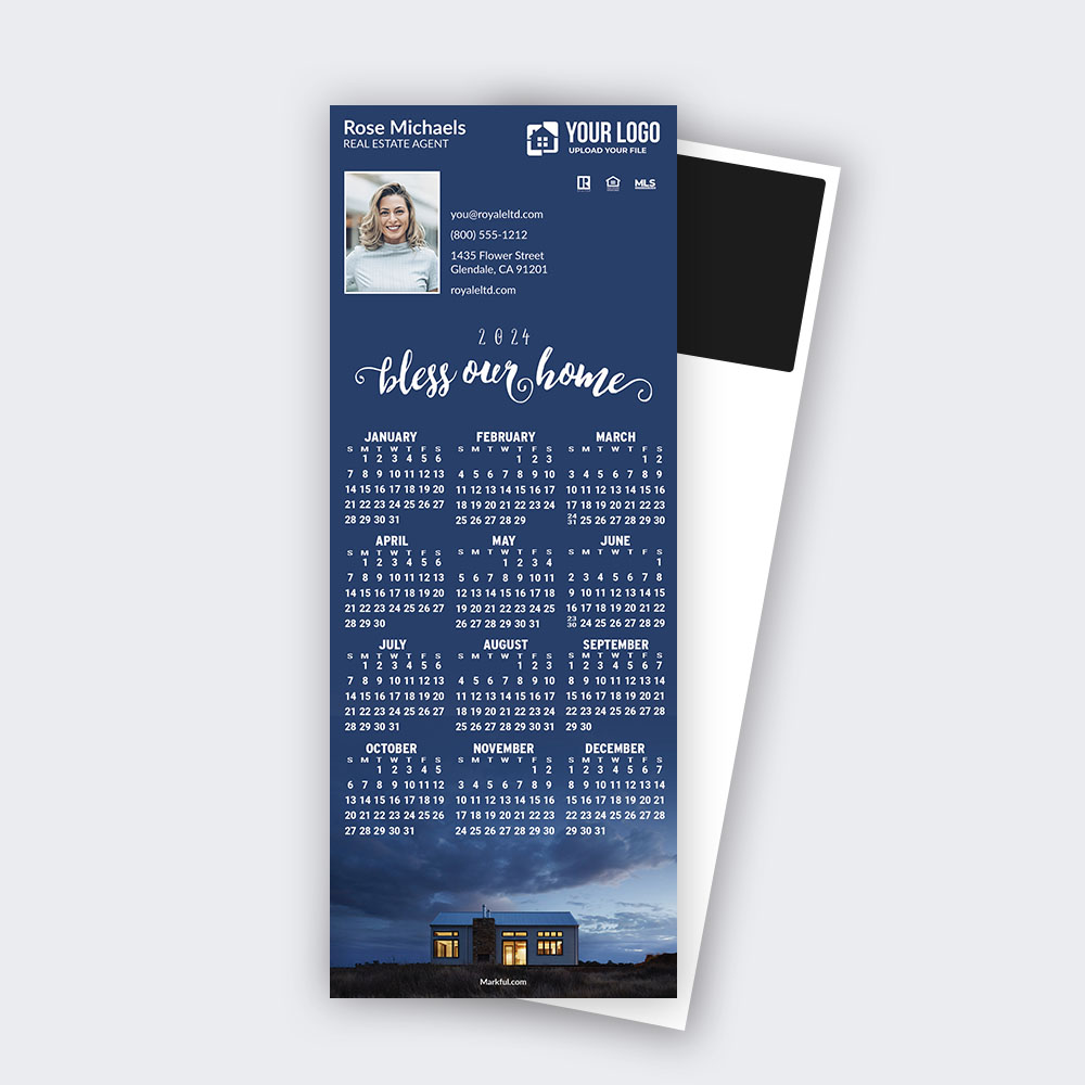 Picture of 2024 QuickCard Calendar Magnets - Bless Our Home