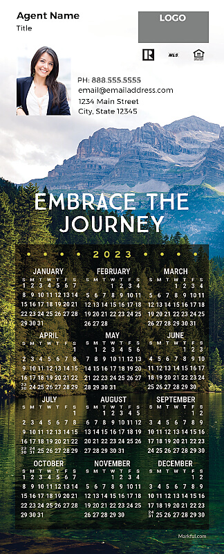 Picture of 2023 QuickCard Calendar Magnets - Embrace the Journey