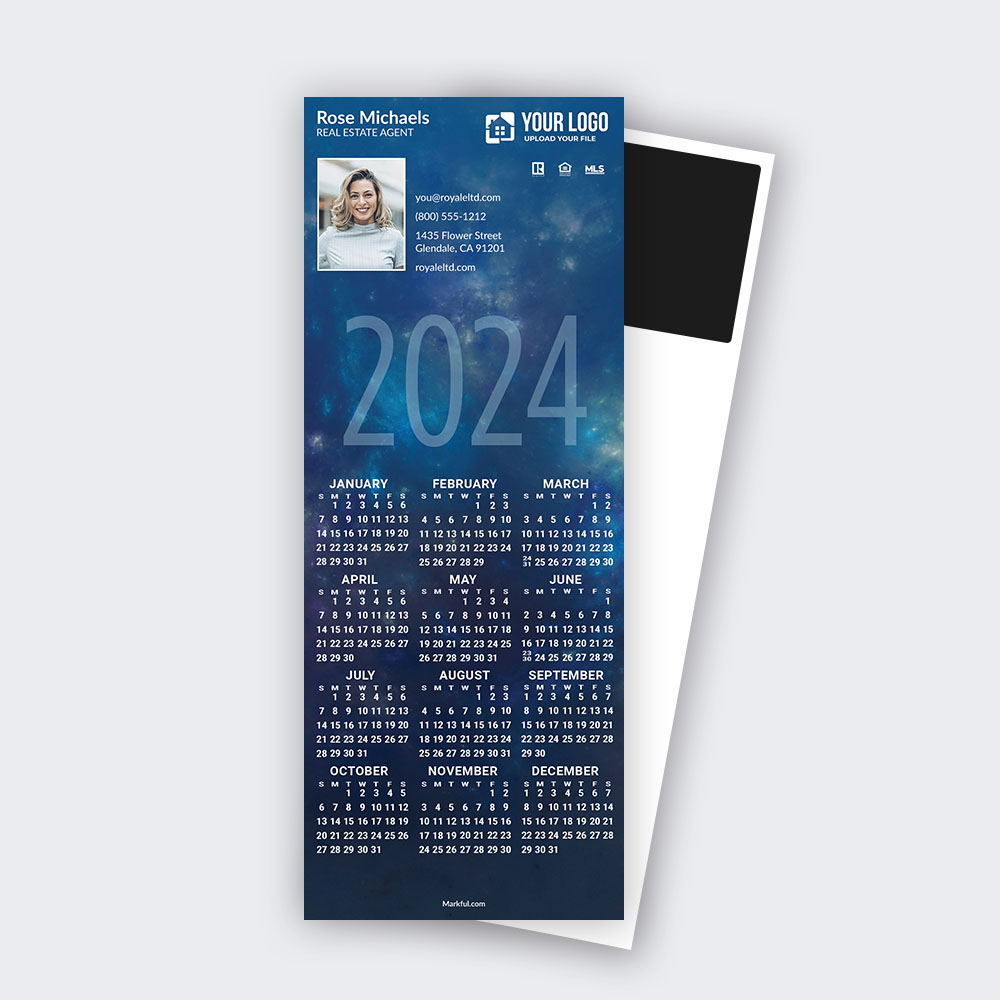 Picture of 2024 QuickCard Calendar Magnets - Astral Planes