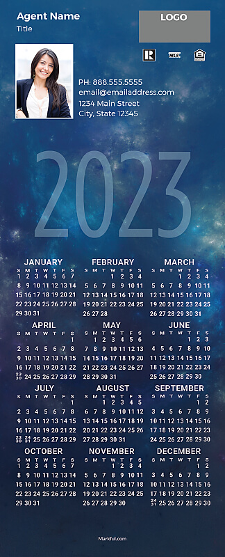 Picture of 2023 QuickCard Calendar Magnets - Astral Planes