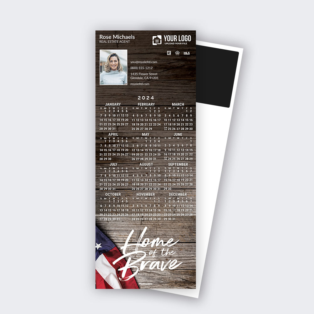 Picture of 2024 QuickCard Calendar Magnets - American Pride
