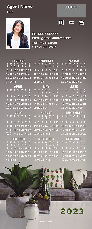 Picture of 2023 QuickMagnet Calendar Magnets - Cozy Cacti
