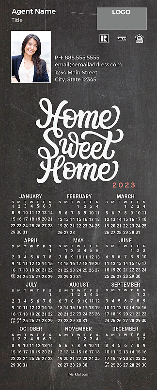 Picture of 2023 QuickMagnet Calendar Magnets - Chalkboard Sweet Home
