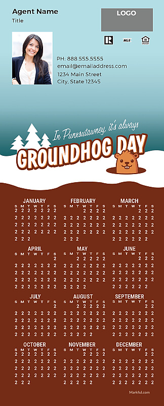 Picture of 2023 QuickMagnet Calendar Magnets - Groundhog Day
