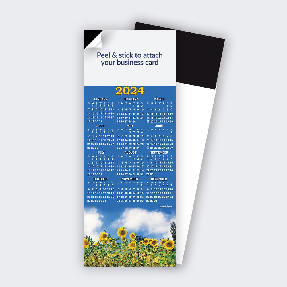 Picture of 2024 QuickStix Calendar Magnets - Sunflowers