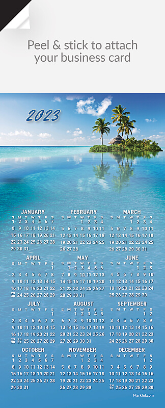 Picture of 2023 QuickStix Calendar Magnets - Island Utopia