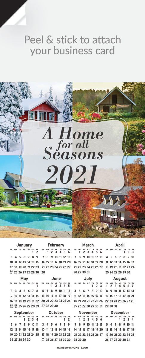 Picture of 2023 QuickStix Calendar Magnets - A Home for All Seasons