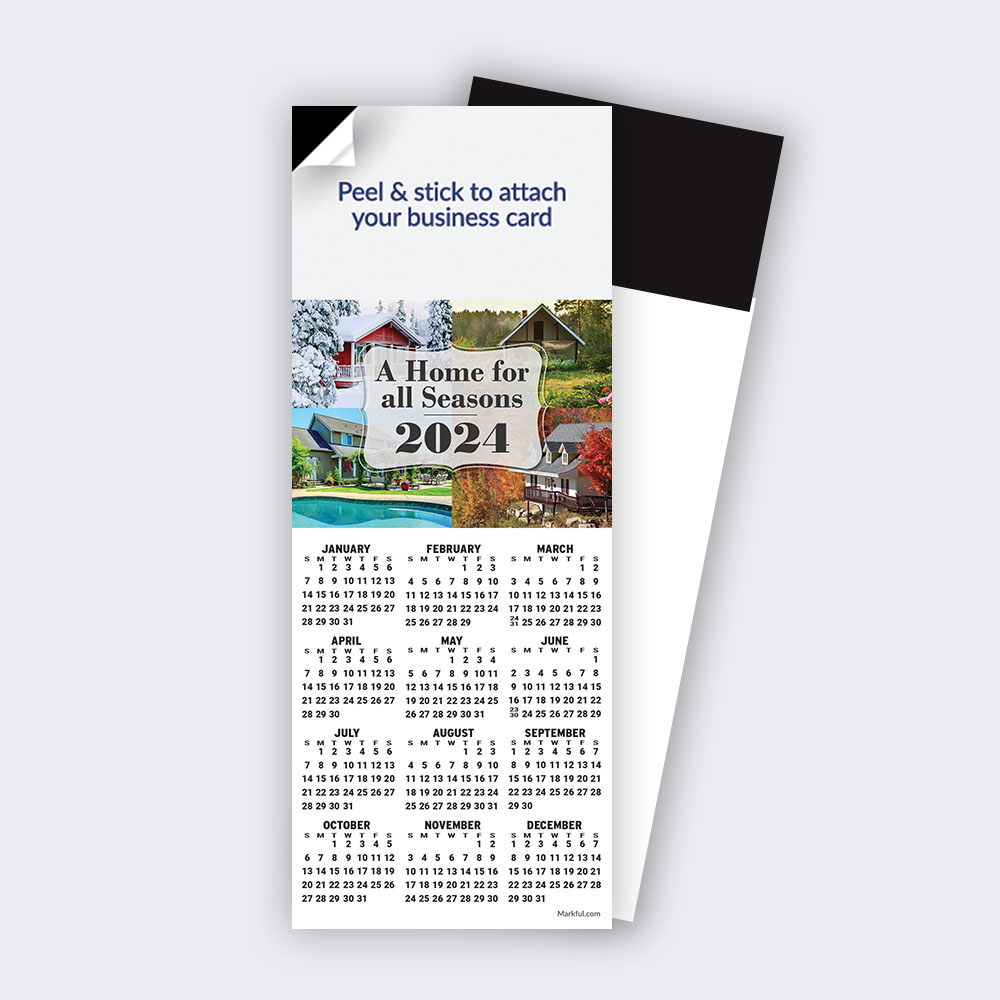 Picture of 2024 QuickStix Calendar Magnets - A Home for All Seasons