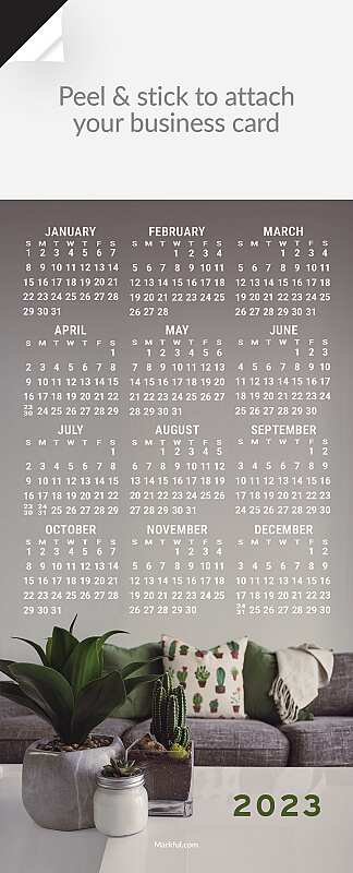 Picture of 2023 QuickStix Calendar Magnets - Cozy Cacti