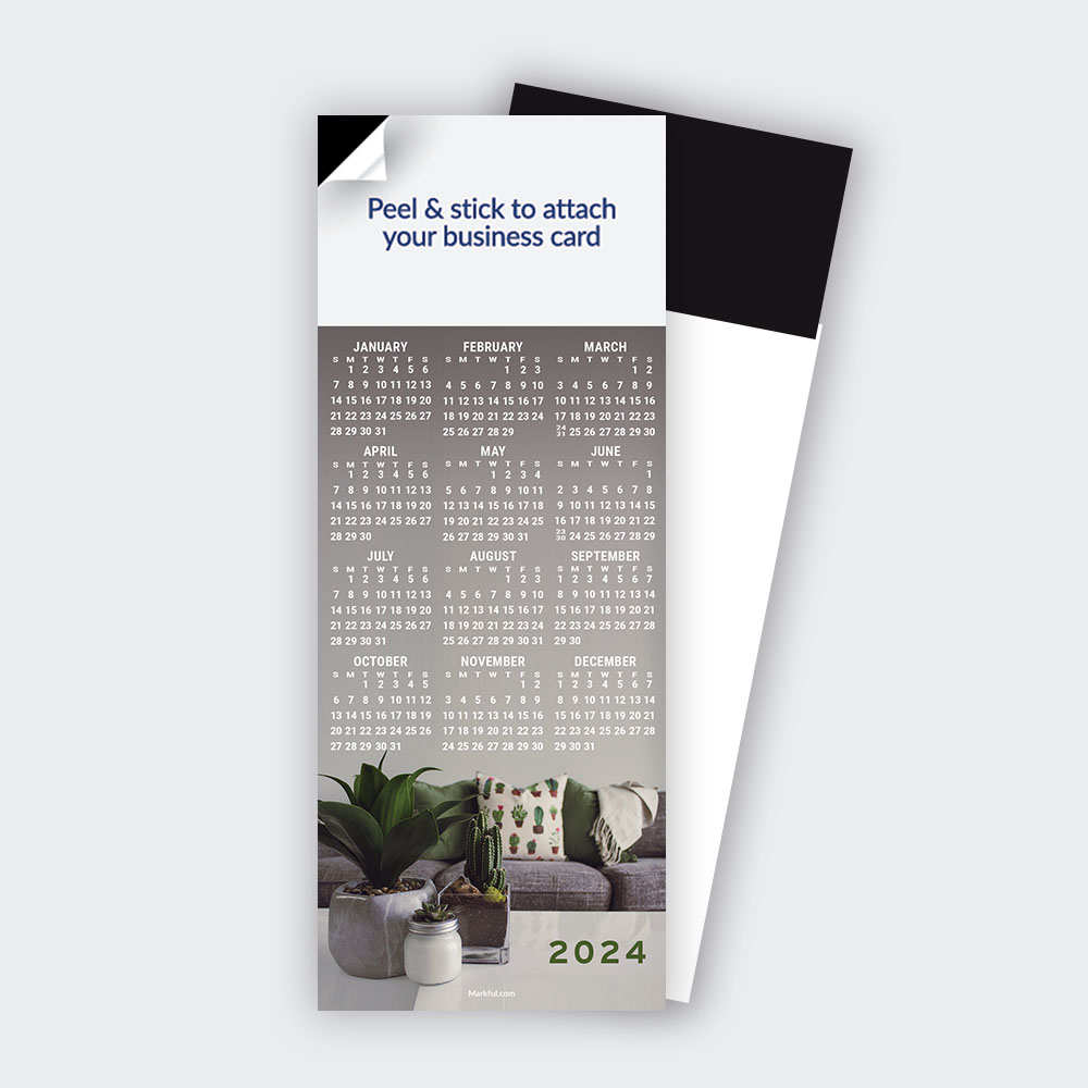 Picture of 2024 QuickStix Calendar Magnets - Cozy Cacti