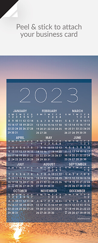 Picture of 2023 QuickStix Calendar Magnets - Shimmering Sunset