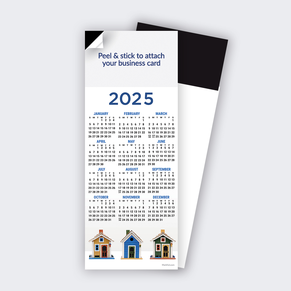 Picture of 2024 QuickStix Calendar Magnets - Colorful Neighborhood