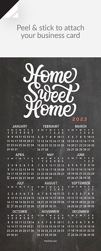Picture of 2023 QuickStix Calendar Magnets - Chalkboard Sweet Home