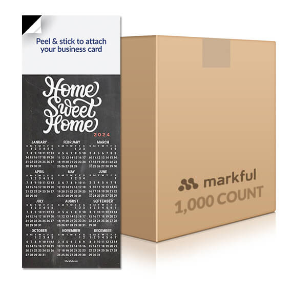 Picture of 2024 QuickStix Calendar Magnets - Chalkboard Sweet Home 1000 Pack