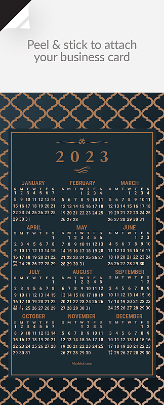Picture of 2023 QuickStix Calendar Magnets - Bronze Elegance