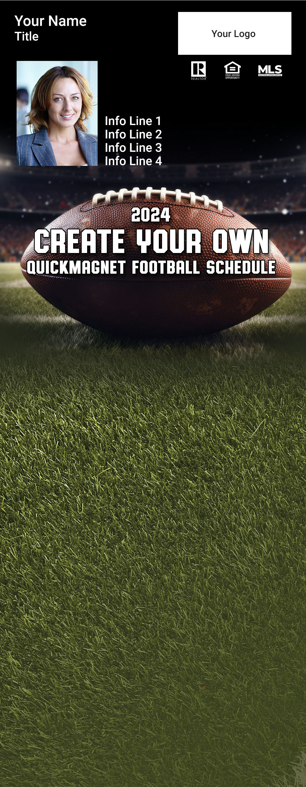 Picture of 2023 Personalized QuickMagnet Football Magnet - Create-Your-Own