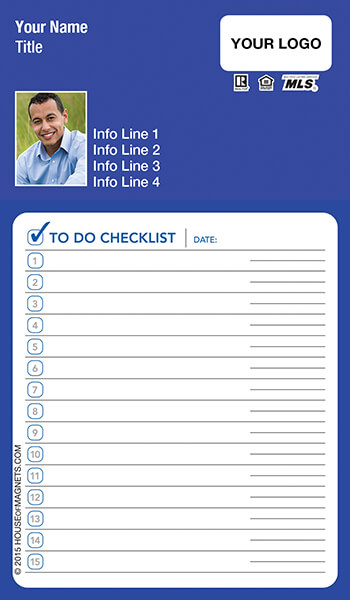 Picture of Value Top Notepad Magnets - Checklist