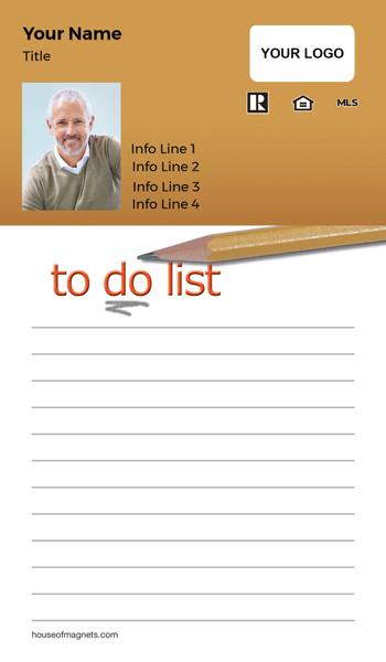 Picture of Value Top Notepad Magnets - To-Do List: Pencil