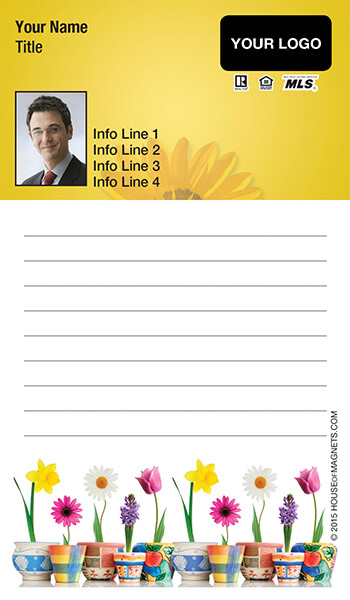 Picture of Value Top Notepad Magnets - Bloom Where You're Planted