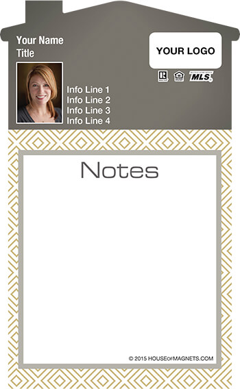 Picture of House Top Notepad Magnets - Geo Notes
