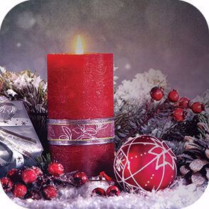 Picture of Red Holiday Candle - Envelope Sealer