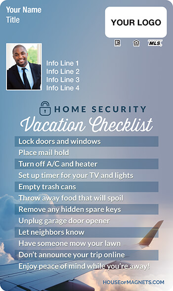 Picture of Home Security Vacation Checklist