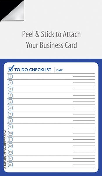 Picture of Stock Notepad Magnets - Checklist