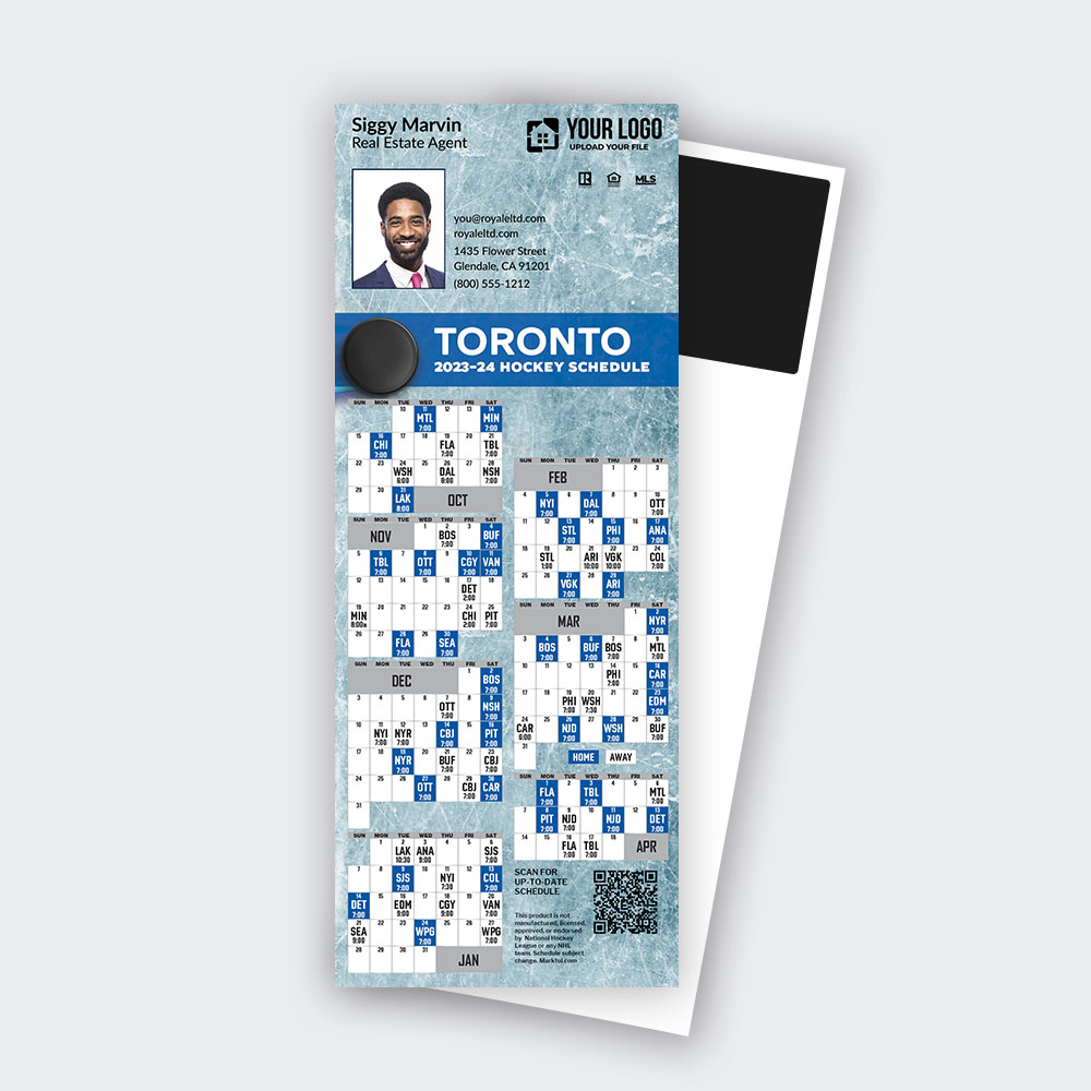 Picture of 2023-24 Custom QuickCard Hockey Magnets - Toronto Maple Leafs