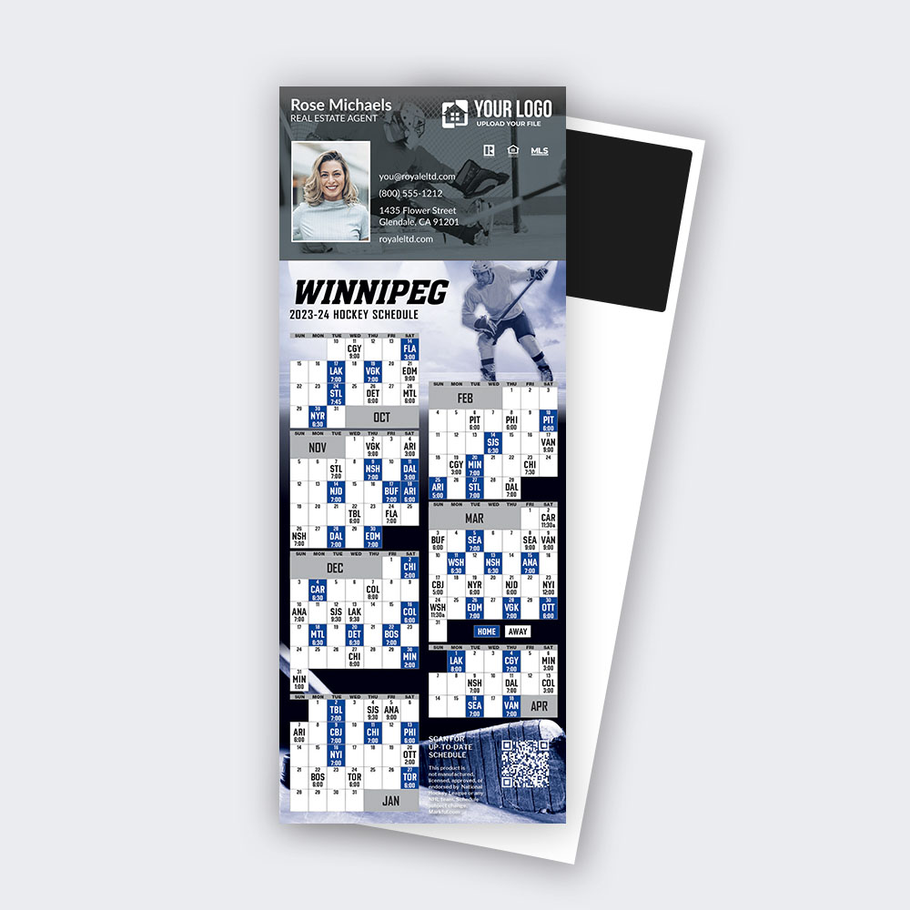 Picture of 2023-24 Custom QuickCard Hockey Magnets - Winnipeg Jets