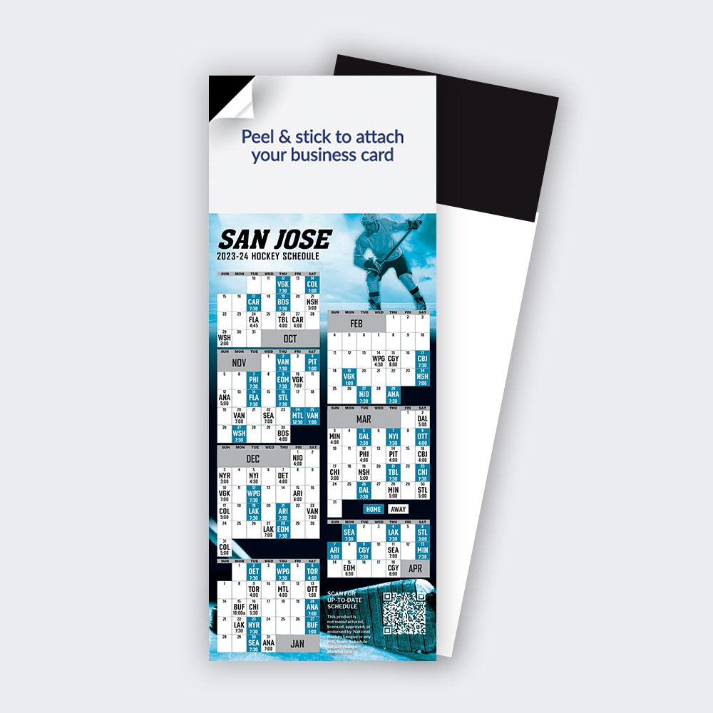 Picture of 2023-24 QuickStix Hockey Magnets - San Jose Sharks - 1000 Pack