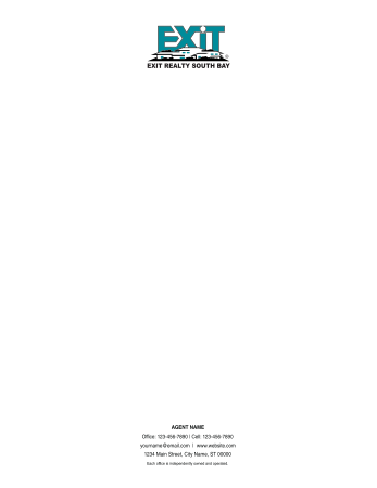 Picture of EXIT Realty Corp White 70lb Letterhead 