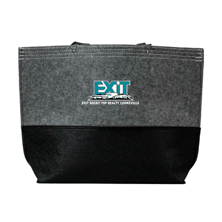 Picture of Large Felt Tote - Adult One Size Charcoal