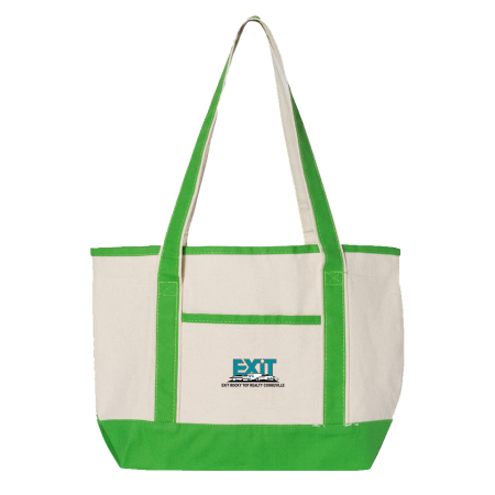 Picture of Canvas Deluxe Tote Bag - Small - Adult One Size Green