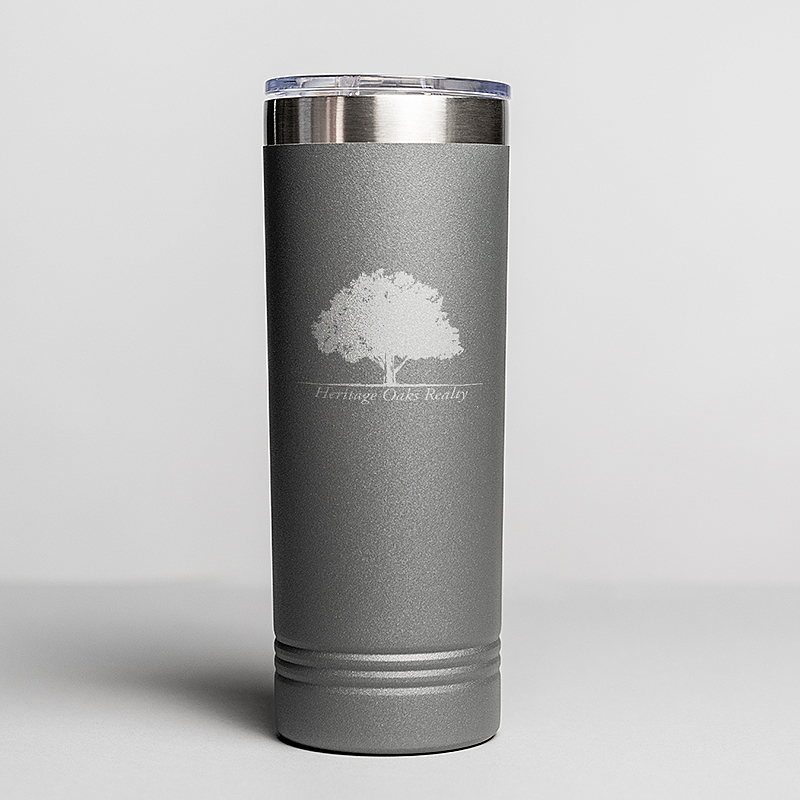 Picture of Gray 22 oz. Polar Camel Skinny Tumbler with Slider Lid