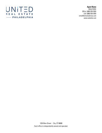 Picture of United Real Estate Group White 70lb Letterhead