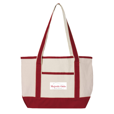 Picture of Canvas Deluxe Tote Bag - Small - Adult One Size Red