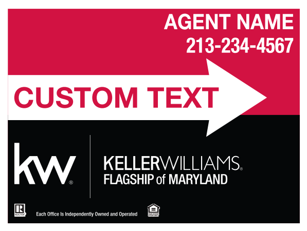 Picture of Sign - Directional: Keller Williams Realty 