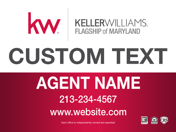 Picture of Sign - Directional: Keller Williams Realty 
