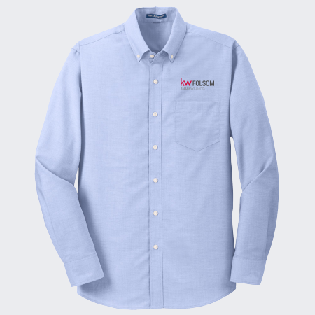 Picture of Wrinkle Free Long Sleeve Oxford - Men's Blue