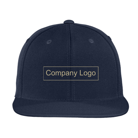 Picture of Flat Bill Snapback Cap - Adult One Size Navy
