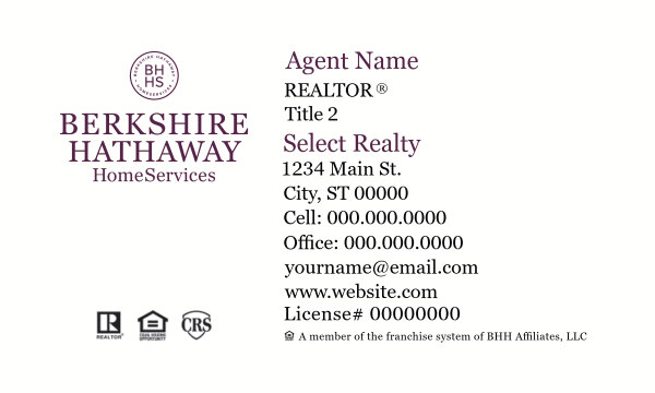 Picture of Berkshire Hathaway HomeServices PenFed Realty Business Cards