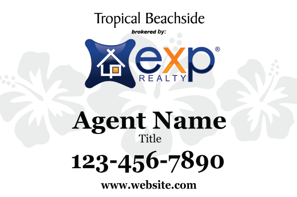Picture of Tropical Realty Beachside Car Magnet